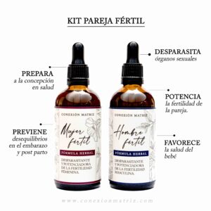 Kit Pareja Fértil - Fórmula herbal pre gestación para los dos.