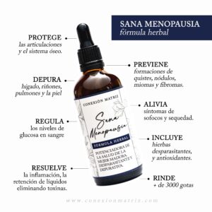 Sana Menopausia. Fórmula herbal x 3000 gotas