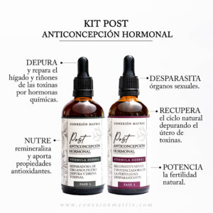 Kit Post Anticoncepción Hormonal - Fórmula herbal en dos fases
